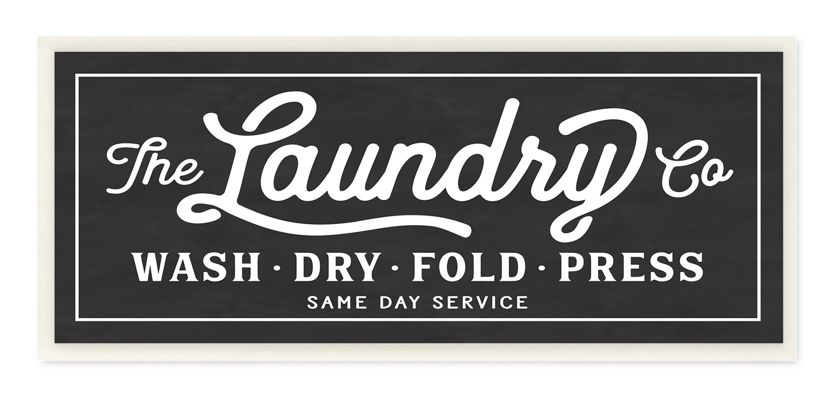 Stupell Industries 'Vintage Laundry Sign' Textual Art On Wrapped - 1671x800 - jpeg Vintage Laundry Signs